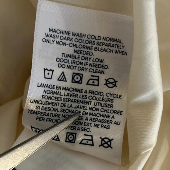 Lands' End Woman's White 600 Down-Filled Outdoor Vest Sz XL - Picture 5 of 7